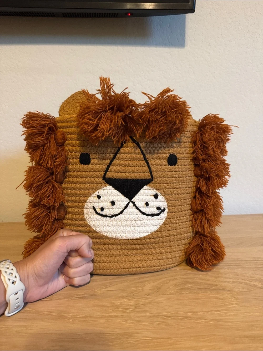 Kids Lion Coiled Rope Basket by Pillowfort at Target - Decorative Toy Bin
